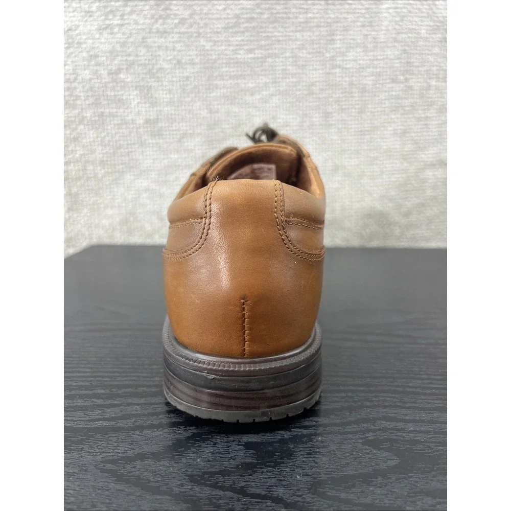 Rockport Men's Hydro Shield Waterproof Cap Toe V814 79‎ Brown Shoes Size 10